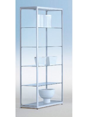 robuste Schrankvitrine aus bruchfest gehärtetem Sicherheitsglas