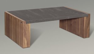 eleganter Designer-Couchtisch Schieferoptik