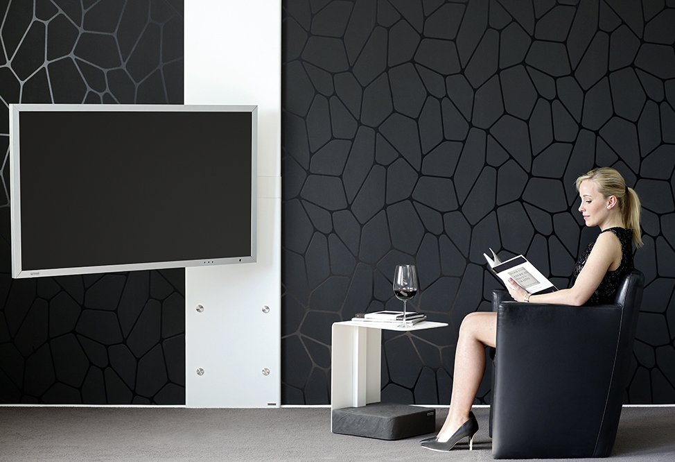 elegante TV-Wandhalterung-mit-Schwenkarm elegante TV-Wandhalterung-mit-Schwenkarm