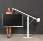 Fernseher-Standfuß mit drehbaren Schwenkarm
